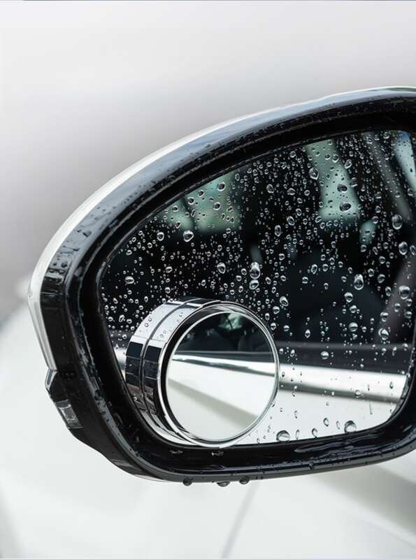 Car Rearview Mirror Suction Cup Type Small Circular Mirror, Car Mounted Reverse 360 Assisted Ultra Clear Reflection_autovado.com