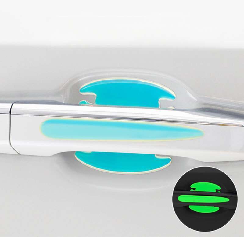 Door Handle Anti Nail Cover Scratch, Night Light, Car Door Bowl Sticker, Paint Surface Protection Film Decoration_autovado.com
