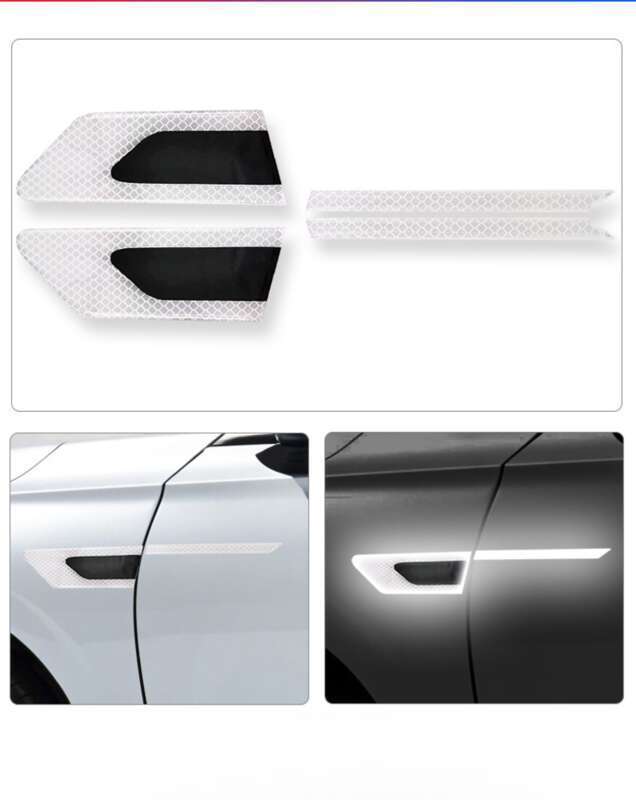 Car Leaf Panel, Fender Reflective Body St, Anti-collision Strip, Safety Warning, Engine Light Eyebrow Decorative_autovado.com