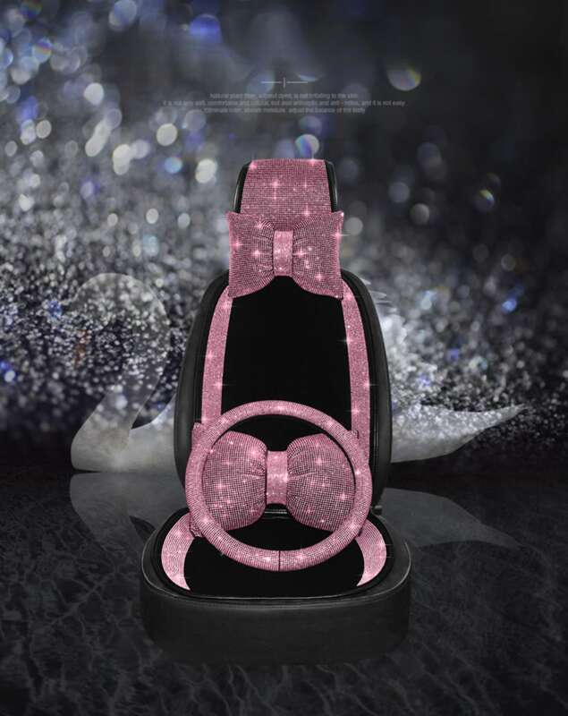 Pik Diamod Ilaid Sigle Piece Iteret Famous Car Iterior Rear Seat Goddess Style Four Seasos Geeral Motors_autovado.com