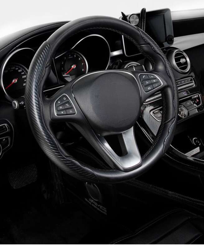 Steering Wheel For High-end Winter Thick Anti Slip And Sweat Absorbing Trucks, Summer Suede Car Handle Cover_autovado.com