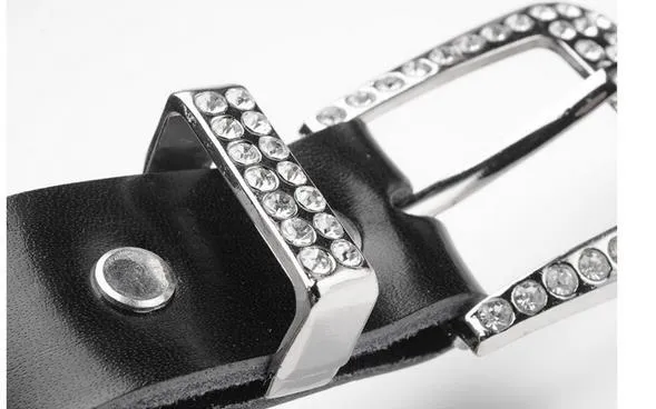 2017 New style diamond pearl Waist gorgeous crystal shiny cowskin designer belts women girls waist belt_autovado.com