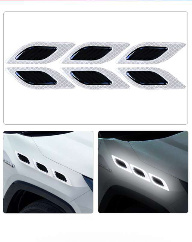 Car Leaf Panel, Fender Reflective Body St, Anti-collision Strip, Safety Warning, Engine Light Eyebrow Decorative_autovado.com