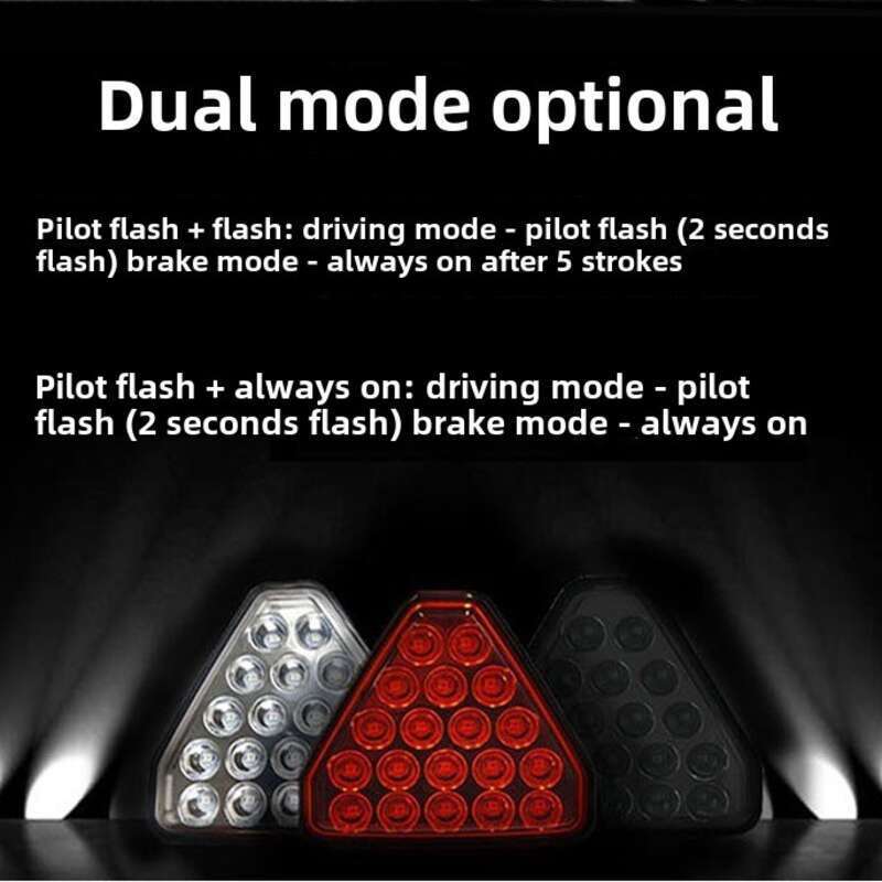 Car Universal High Brightness Modified Lip Burst Cruise Brake Rear Triangle Navigation Tail Light_autovado.com