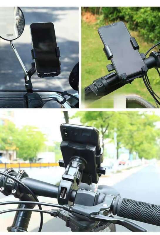 Mobile Motorcycle, Electric Bike, Holder, Rider Shock-absorbing Aluminum Outdoor Mobile Phone Holder_autovado.com