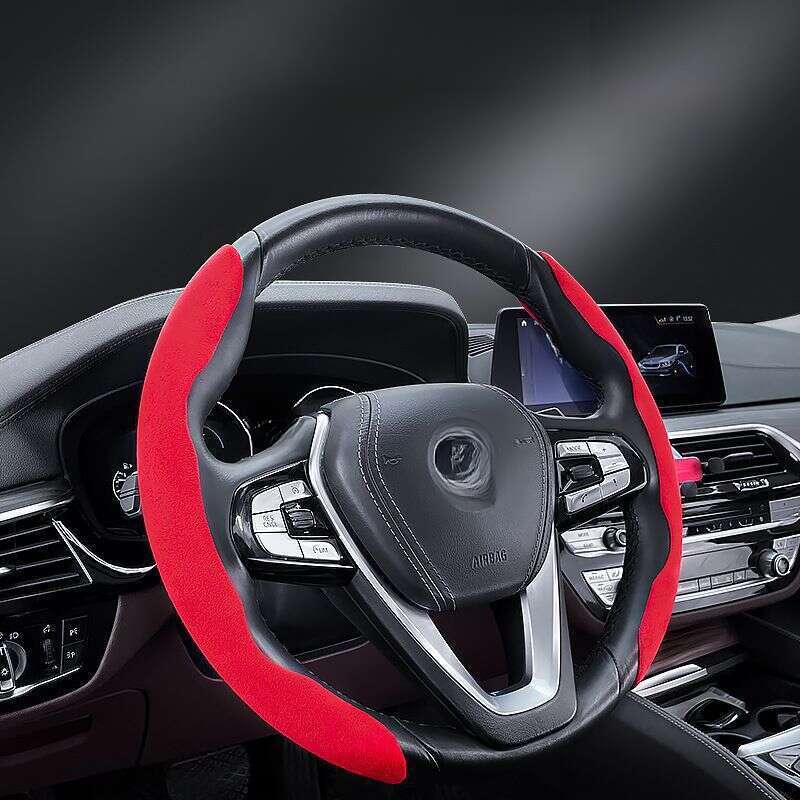 Steering Wheel For High-end Winter Thick Anti Slip And Sweat Absorbing Trucks, Summer Suede Car Handle Cover_autovado.com