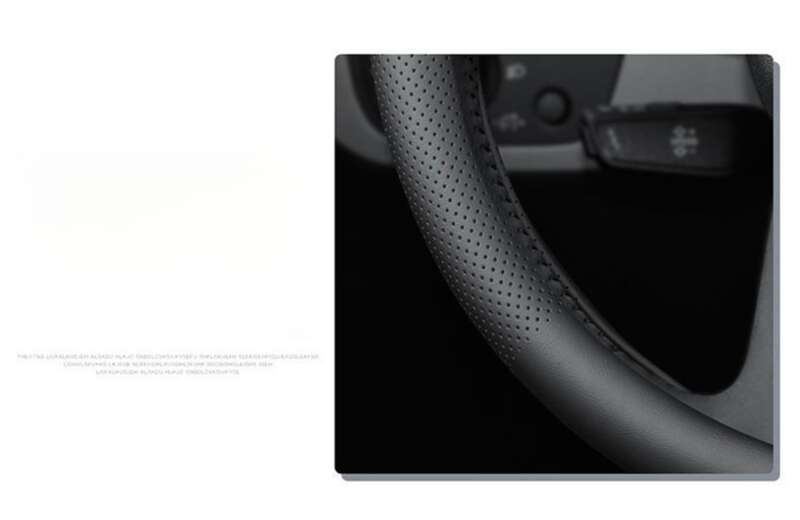 Four Season Universal Perforated Breathable Sweat Absorbing Spring Comfortable Nappa Leather Protective For Car Steering_autovado.com