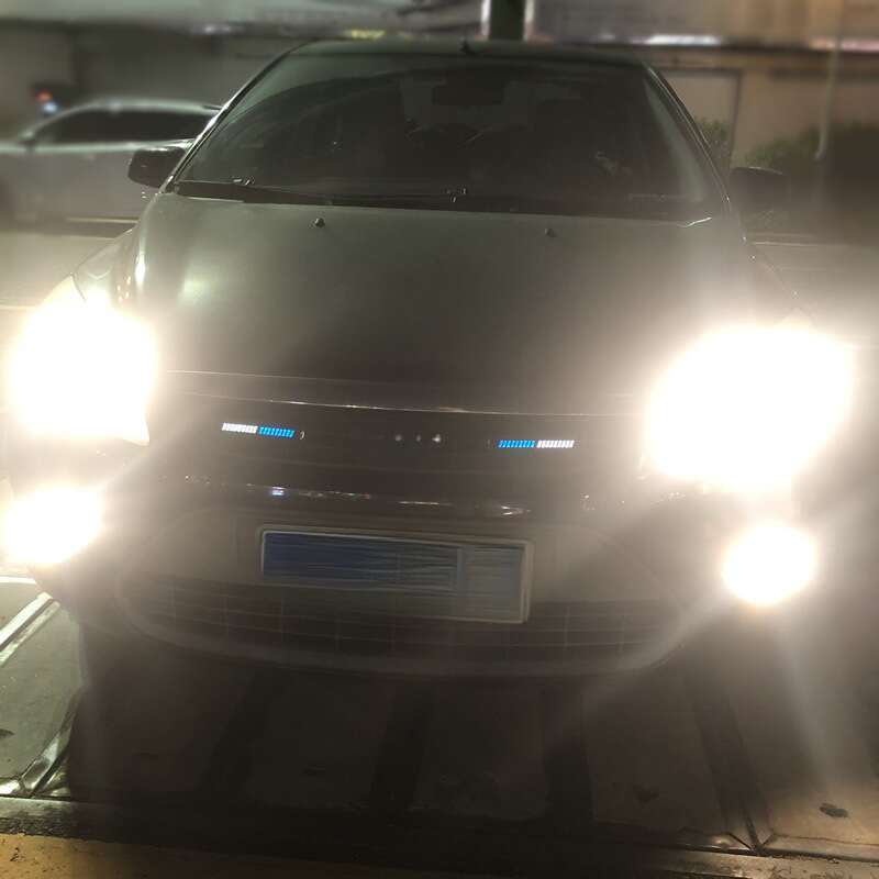 12V 36LED Car Luminous Grille Sedan Pickup Truck Front Face Daytime Running Lights, Exterior Decoration, Atmosphere_autovado.com