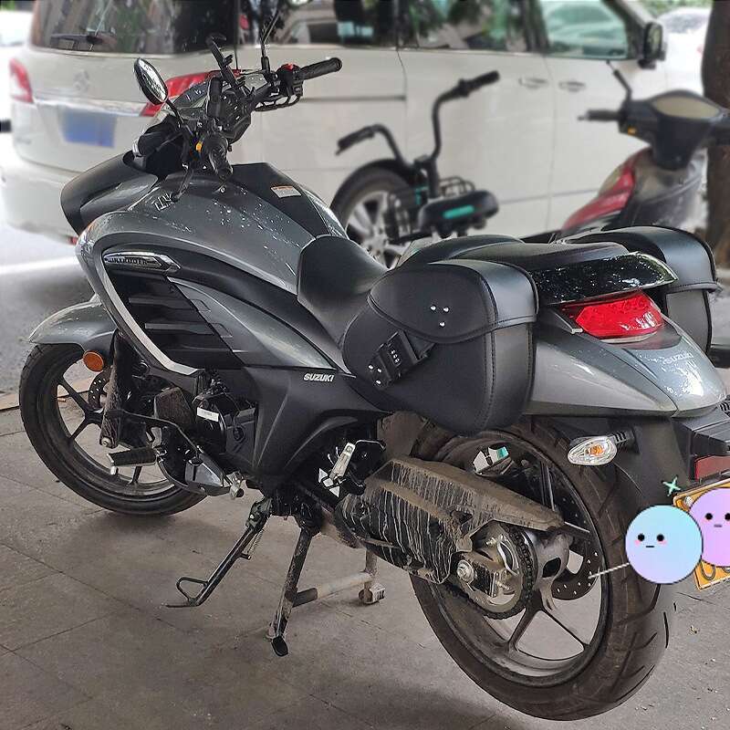 Scooter, Motorcycle, Electric Bike, Universal Leather, Waterproof Edge Side Luggage, Saddle Bag, And Storage_autovado.com