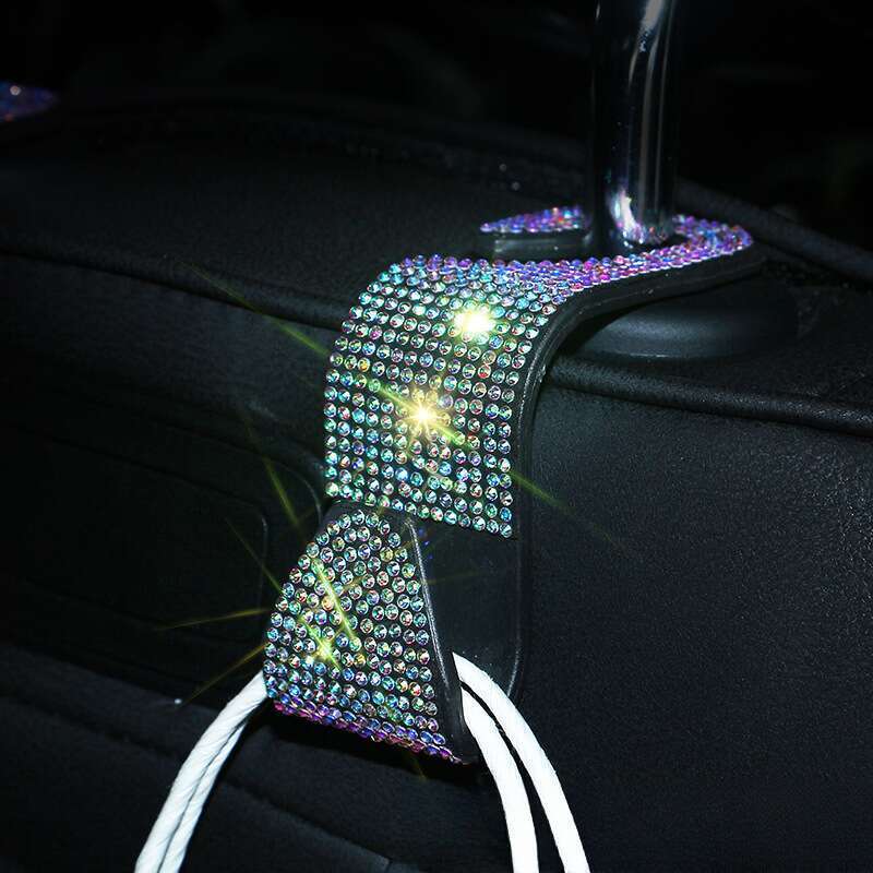 Hot Diamond Hidden Back Creative Car Multi Functional Seat Hook Bag_autovado.com