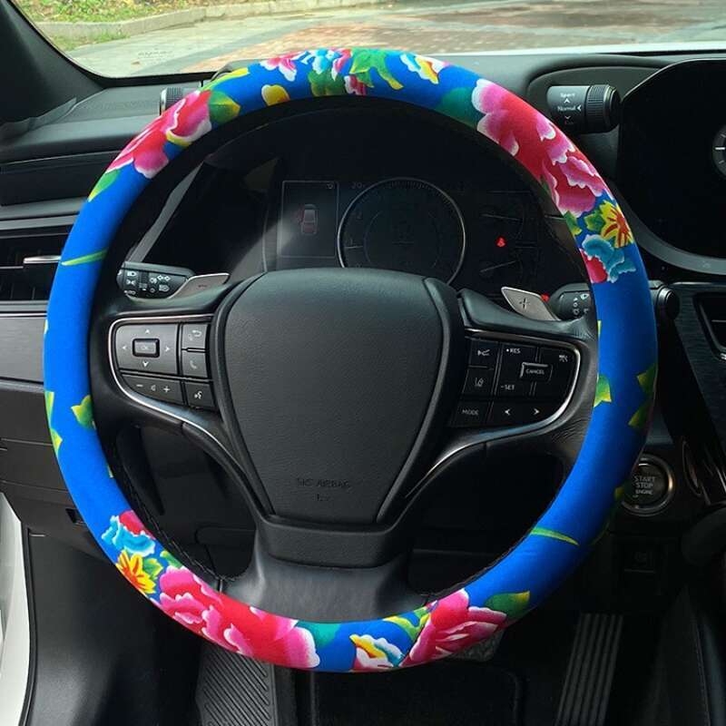 Jdm Automobile Steering Wheel China-Chic Northeast Calico Personalized Creative Modification Anti-skid Four Season_autovado.com