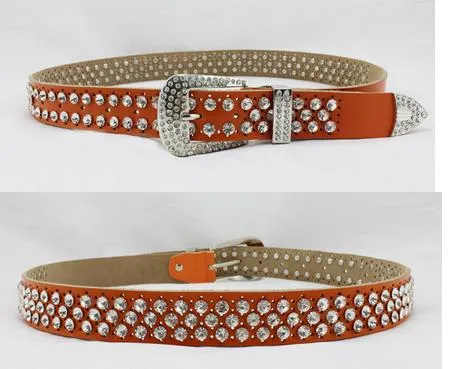 2017 New style diamond pearl Waist gorgeous crystal shiny cowskin designer belts women girls waist belt_autovado.com