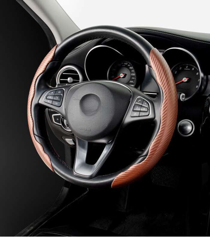 Steering Wheel For High-end Winter Thick Anti Slip And Sweat Absorbing Trucks, Summer Suede Car Handle Cover_autovado.com