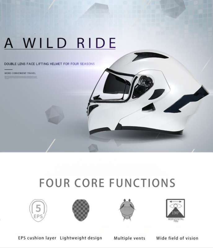 Orz Motorcycle Open Face Full Helmet, Tail Wing Knight, Bluetooth Motorcycle, Men's And Women's Winter Personalized_autovado.com