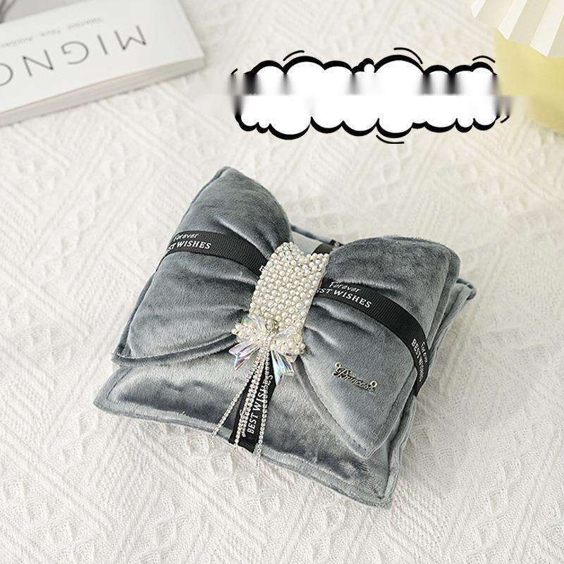 Thousand Bird Grid Double Layer Butterfly Knot Pearl Car Ornament Removing Odor Activated Charcoal Bag Instrument Panel_autovado.com