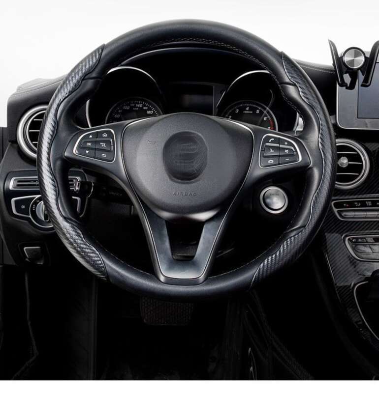 Steering Wheel For High-end Winter Thick Anti Slip And Sweat Absorbing Trucks, Summer Suede Car Handle Cover_autovado.com