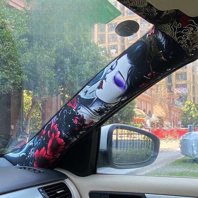 Univrsal Hand Drawn Tattoo AB Adhsiv Tap, Prsonalizd Flowr Arm Bauty A Pillar Modifid Fabric, Slf-adhsiv_autovado.com