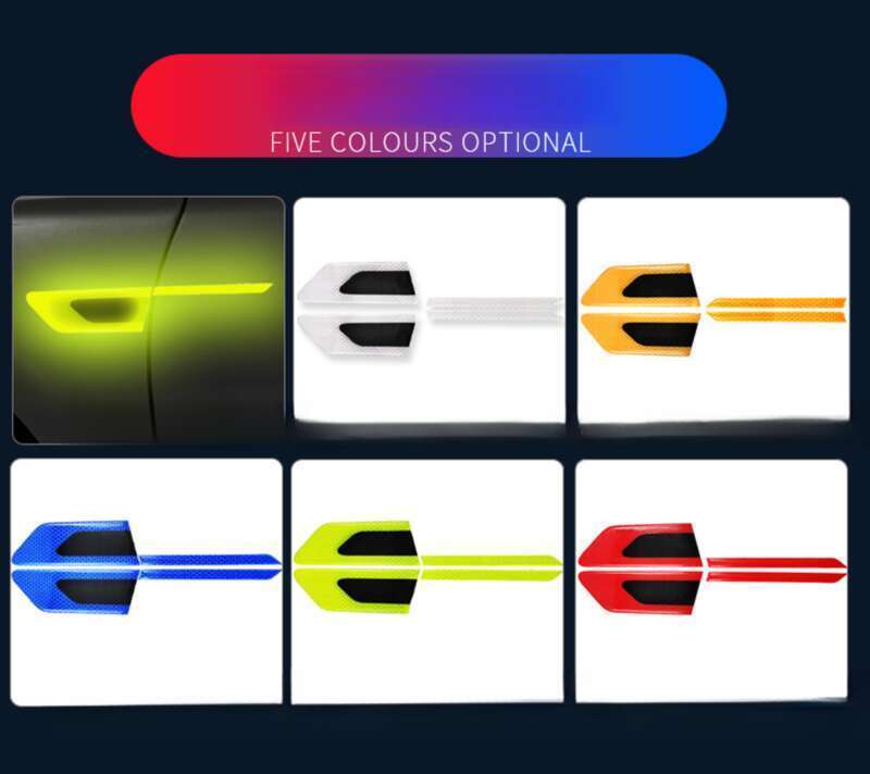Car Leaf Panel, Fender Reflective Body St, Anti-collision Strip, Safety Warning, Engine Light Eyebrow Decorative_autovado.com