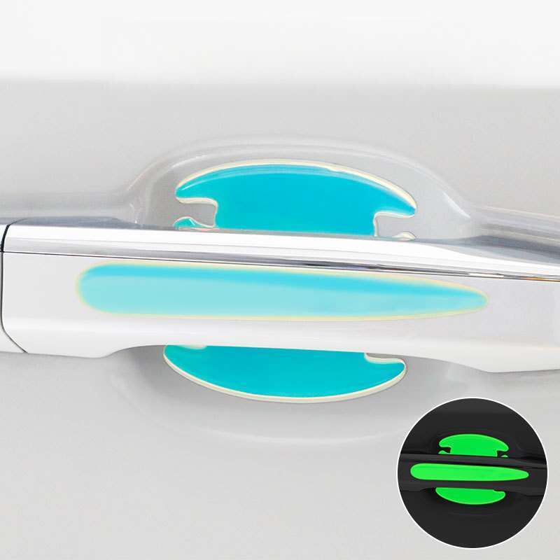 Door Handle Anti Nail Cover Scratch, Night Light, Car Door Bowl Sticker, Paint Surface Protection Film Decoration_autovado.com