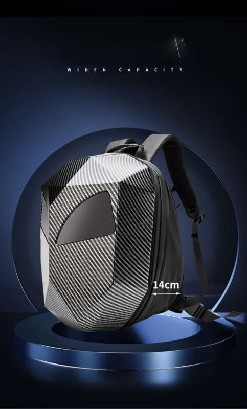 Motorcycle Accessories, Helmet Backpack, Iron Hero Riding Bag, Non Luminous LED Screen, PC Shell, Bare Nylon Backpack_autovado.com