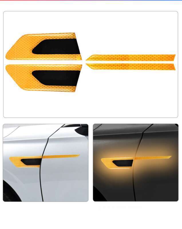 Car Leaf Panel, Fender Reflective Body St, Anti-collision Strip, Safety Warning, Engine Light Eyebrow Decorative_autovado.com