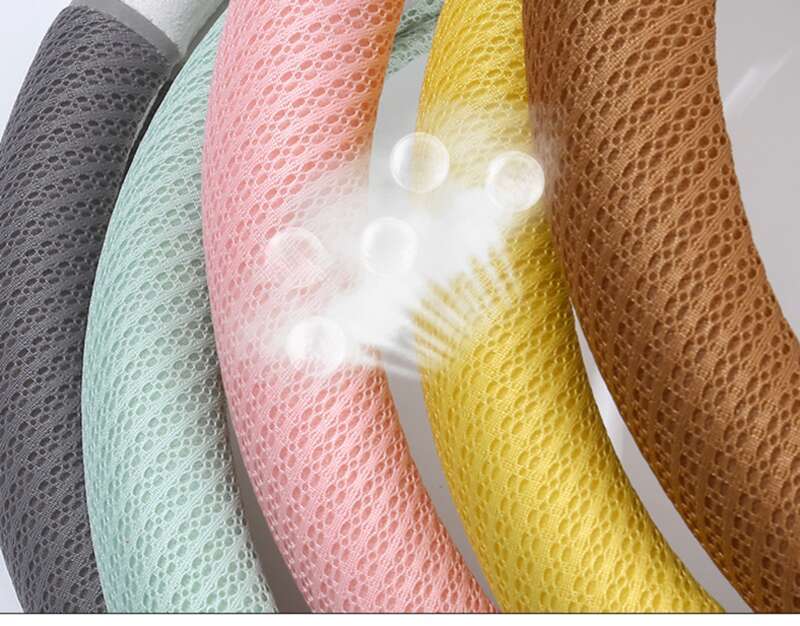 Car Ins Cute Cartoon Sweet Steering Wheel Cover, Suitable For All Seasons, Mesh Design, Small Cat Car Handle Cover_autovado.com