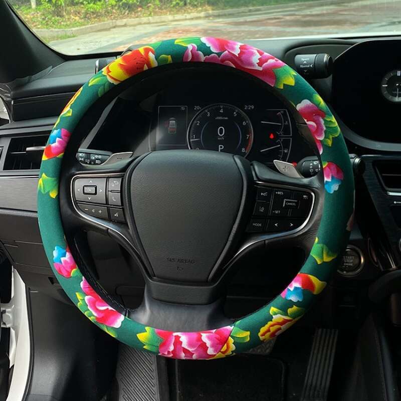Jdm Automobile Steering Wheel China-Chic Northeast Calico Personalized Creative Modification Anti-skid Four Season_autovado.com