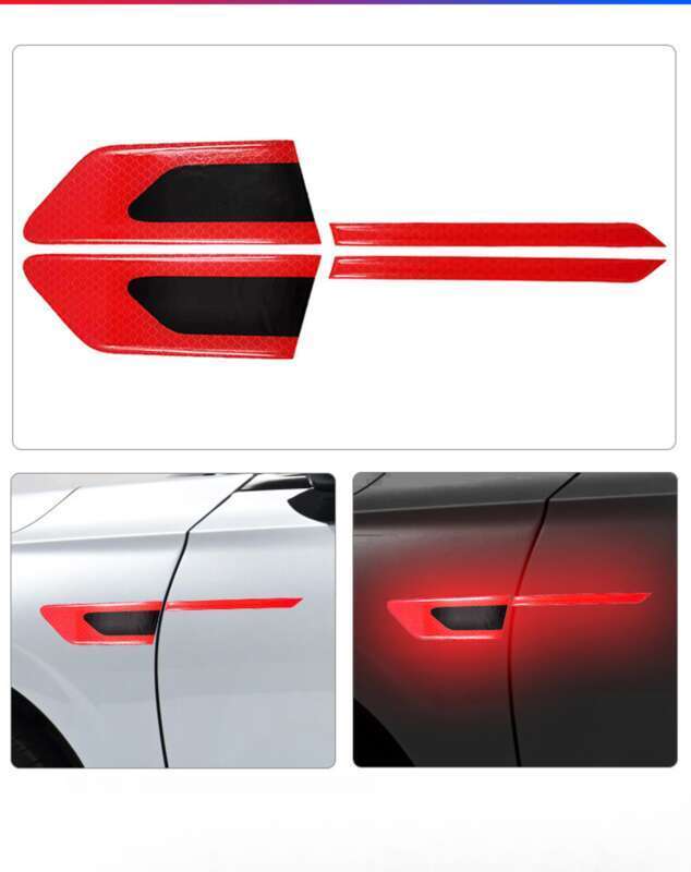 Car Leaf Panel, Fender Reflective Body St, Anti-collision Strip, Safety Warning, Engine Light Eyebrow Decorative_autovado.com
