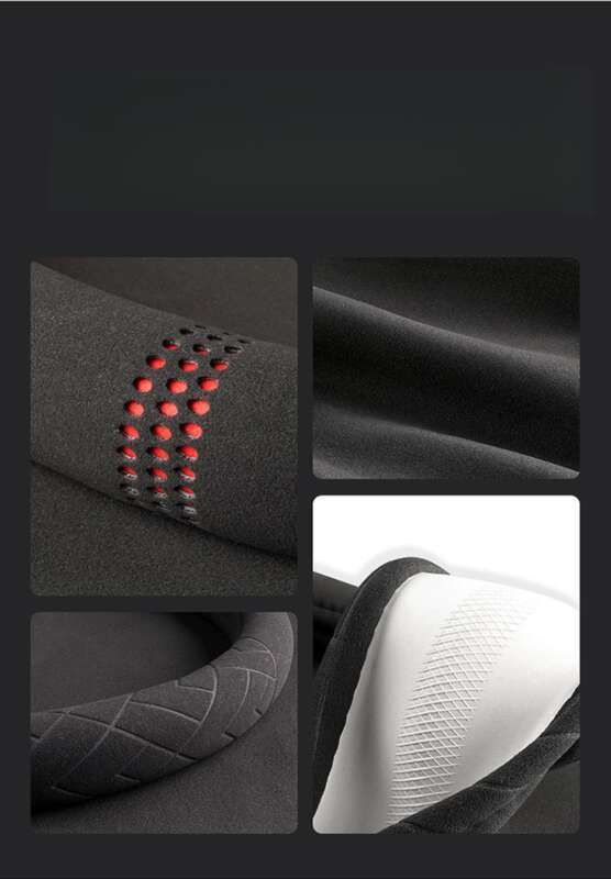 Steering Suede Round Car Cover, All Season Sports Style Steering Wheel Handle Cover_autovado.com