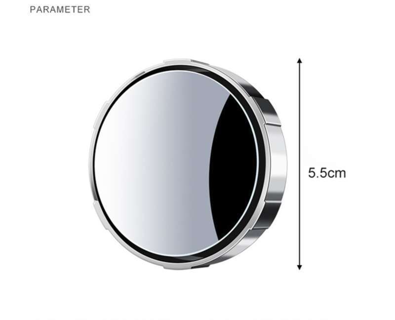 Car Rearview Mirror Suction Cup Type Small Circular Mirror, Car Mounted Reverse 360 Assisted Ultra Clear Reflection_autovado.com
