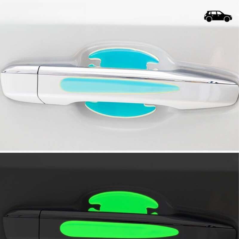 Door Handle Anti Nail Cover Scratch, Night Light, Car Door Bowl Sticker, Paint Surface Protection Film Decoration_autovado.com