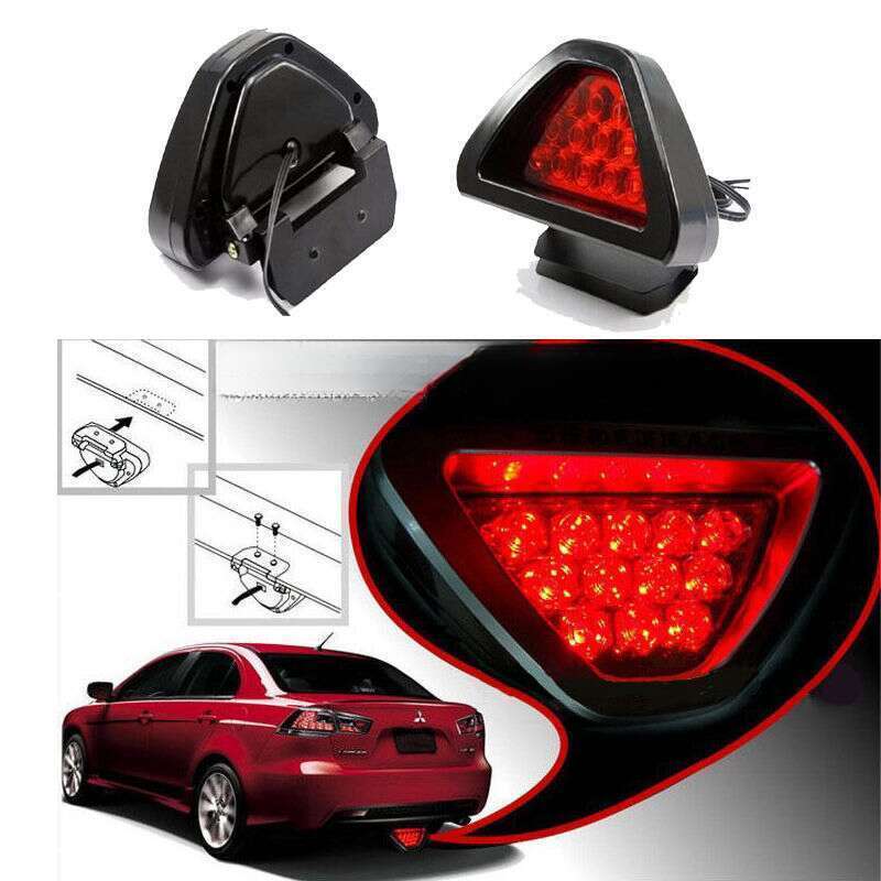 Car Universal High Brightness Modified Lip Burst Cruise Brake Rear Triangle Navigation Tail Light_autovado.com