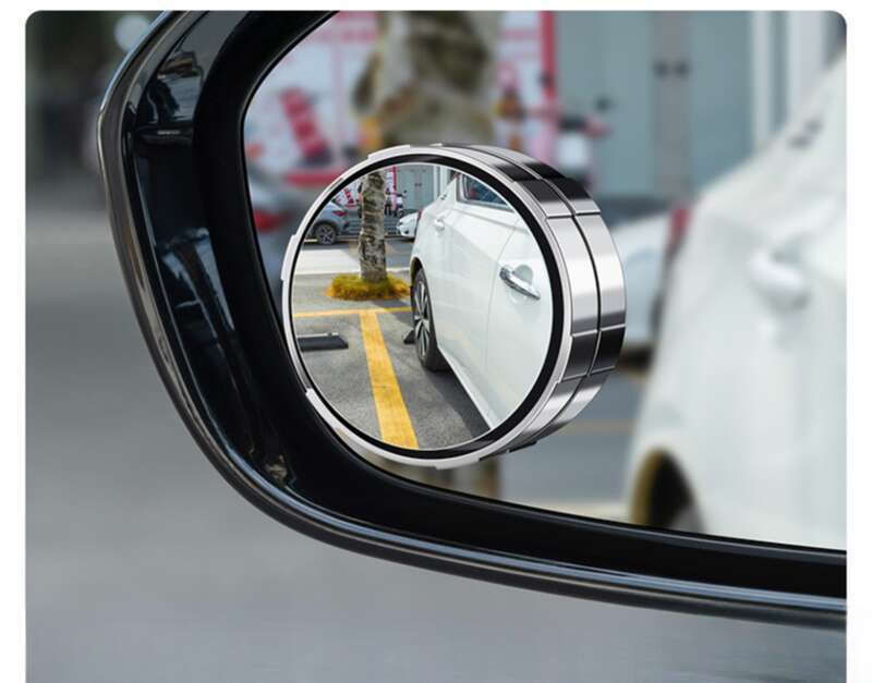 Car Rearview Mirror Suction Cup Type Small Circular Mirror, Car Mounted Reverse 360 Assisted Ultra Clear Reflection_autovado.com