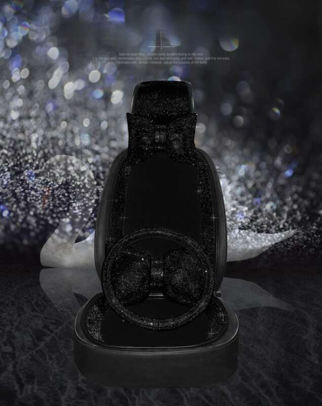 inlaid Black Diamond Goddess Single Piece Cool Net Red Four Seasons General Motors Seat Cushion_autovado.com