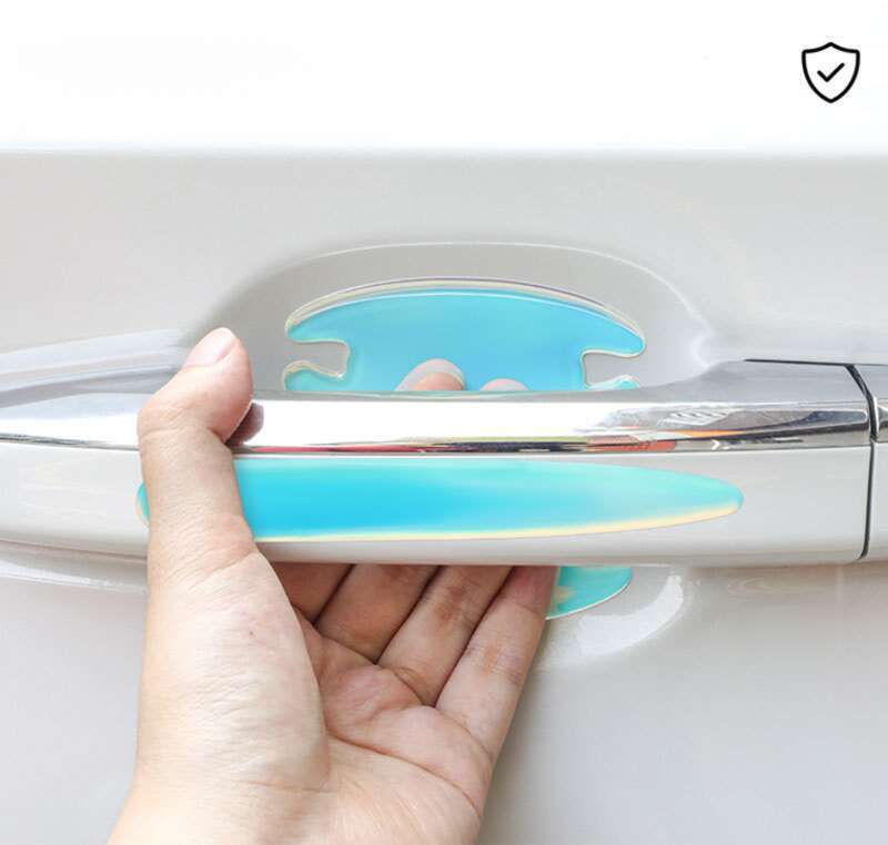 Door Handle Anti Nail Cover Scratch, Night Light, Car Door Bowl Sticker, Paint Surface Protection Film Decoration_autovado.com