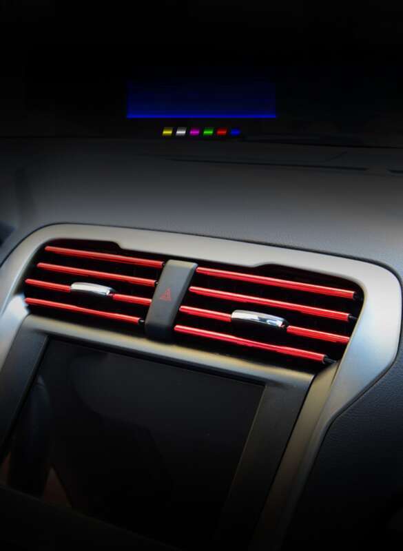 Automotive Air Conditioning Vent Decorative Clip Modification Interior Supplies U-shaped Electroplating Bright Strip_autovado.com