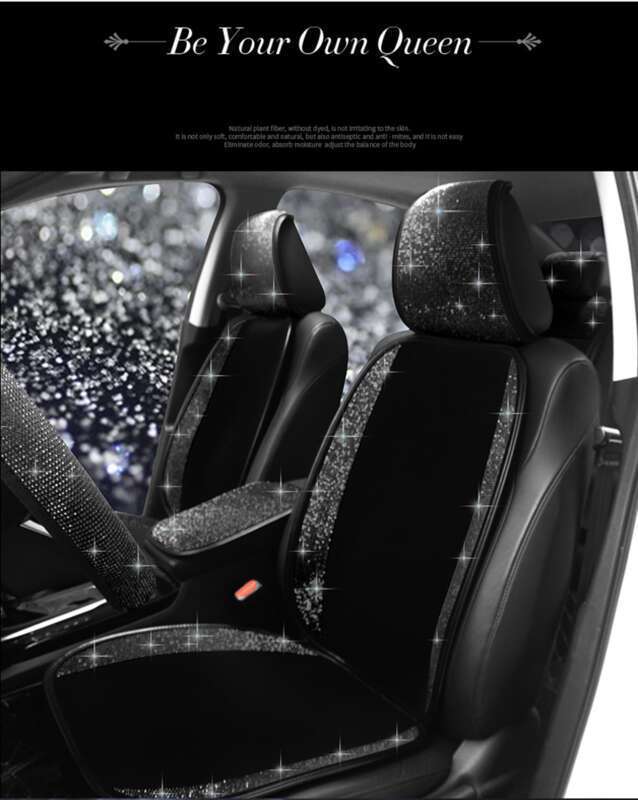 inlaid Black Diamond Goddess Single Piece Cool Net Red Four Seasons General Motors Seat Cushion_autovado.com