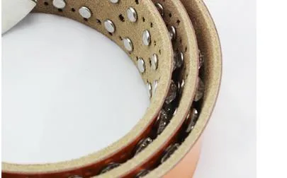 2017 New style diamond pearl Waist gorgeous crystal shiny cowskin designer belts women girls waist belt_autovado.com