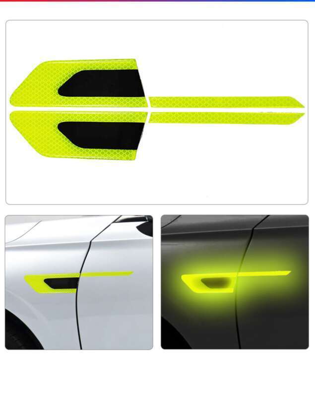 Car Leaf Panel, Fender Reflective Body St, Anti-collision Strip, Safety Warning, Engine Light Eyebrow Decorative_autovado.com