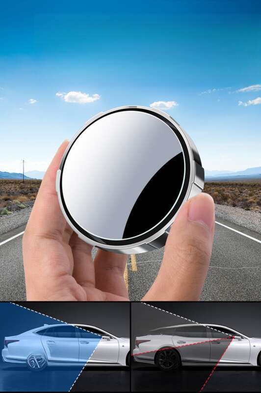 Car Rearview Mirror Suction Cup Type Small Circular Mirror, Car Mounted Reverse 360 Assisted Ultra Clear Reflection_autovado.com