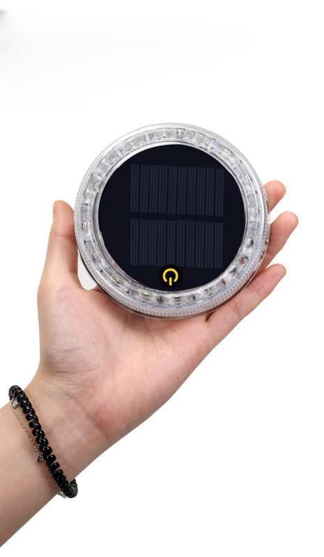 Third Generation Touch Car Solar Powered Truck Flash Anti Rear End Collision Seven Color Circular Warning Li, LED_autovado.com