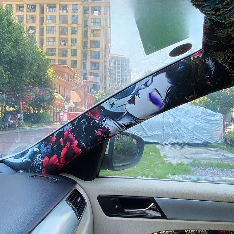 Univrsal Hand Drawn Tattoo AB Adhsiv Tap, Prsonalizd Flowr Arm Bauty A Pillar Modifid Fabric, Slf-adhsiv_autovado.com