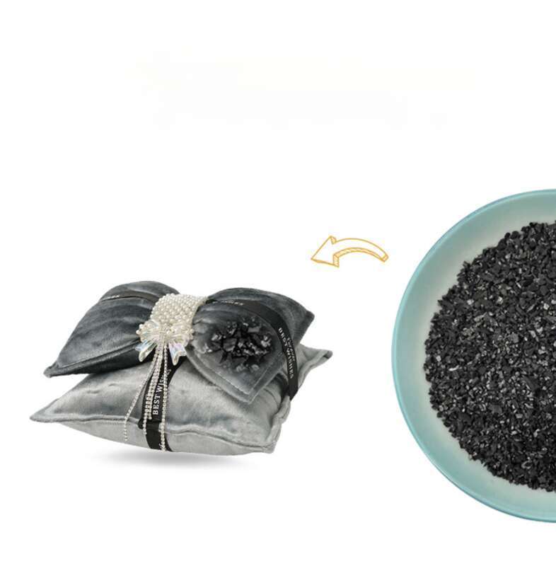 Thousand Bird Grid Double Layer Butterfly Knot Pearl Car Ornament Removing Odor Activated Charcoal Bag Instrument Panel_autovado.com