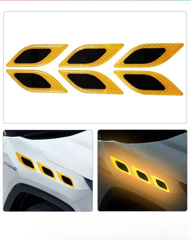 Car Leaf Panel, Fender Reflective Body St, Anti-collision Strip, Safety Warning, Engine Light Eyebrow Decorative_autovado.com