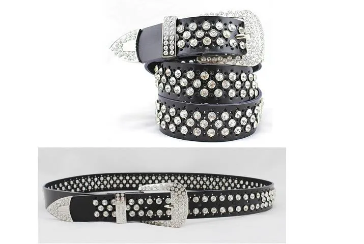 2017 New style diamond pearl Waist gorgeous crystal shiny cowskin designer belts women girls waist belt_autovado.com