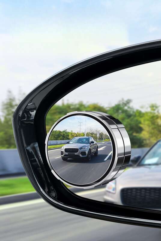 Car Rearview Mirror Suction Cup Type Small Circular Mirror, Car Mounted Reverse 360 Assisted Ultra Clear Reflection_autovado.com