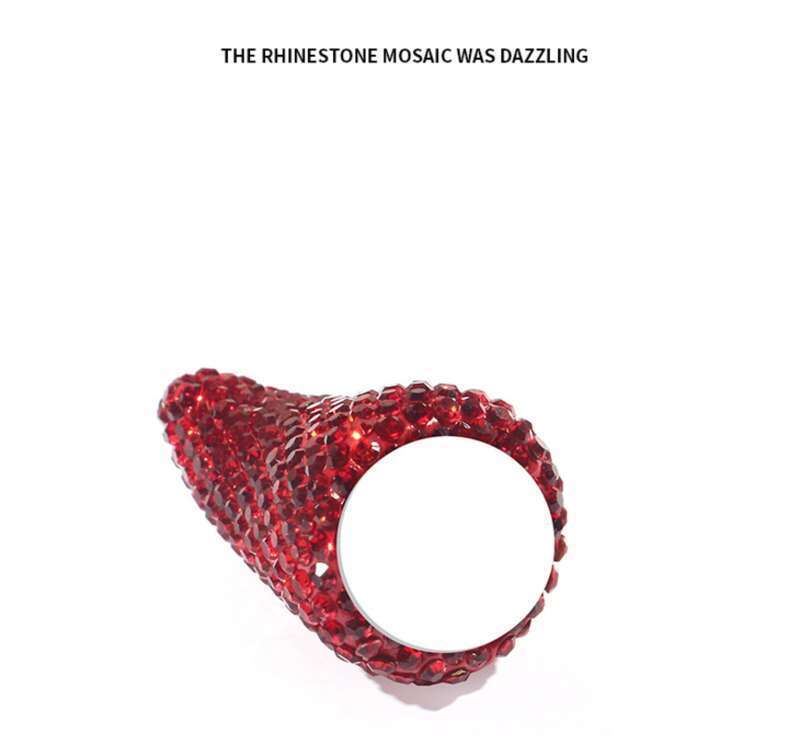 Internet Celebrity Interior Diamond Studded Small Horn Steering Wheel Instrument Panel Little Devil Ornament Creative_autovado.com