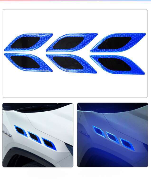 Car Leaf Panel, Fender Reflective Body St, Anti-collision Strip, Safety Warning, Engine Light Eyebrow Decorative_autovado.com