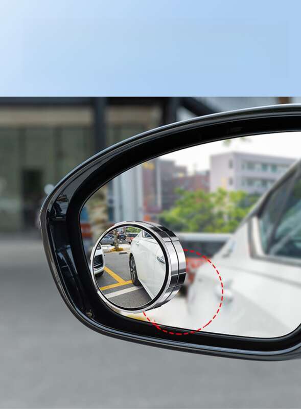 Car Rearview Mirror Suction Cup Type Small Circular Mirror, Car Mounted Reverse 360 Assisted Ultra Clear Reflection_autovado.com