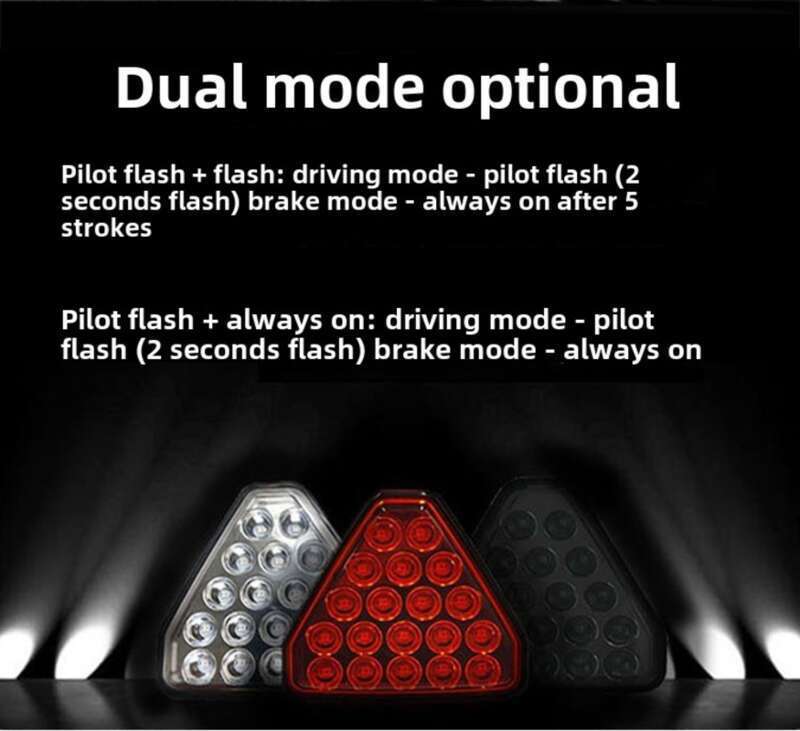 Car Universal High Brightness Modified Lip Burst Cruise Brake Rear Triangle Navigation Tail Light_autovado.com